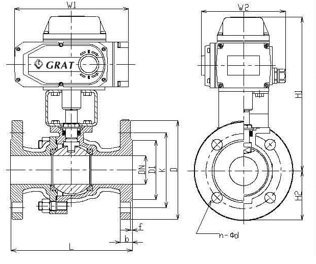 Válvula de bola automática de conexión de brida de acero al carbono ANSI600lb 1
