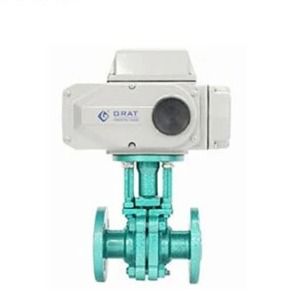 Válvula de bolas de flúor Dn15 con actuador eléctrico