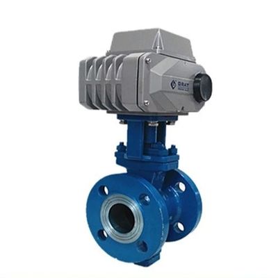 Alta calidad de acero inoxidable eléctrico motorizado Dn100 4 pulgadas válvula de bola de acero fundido