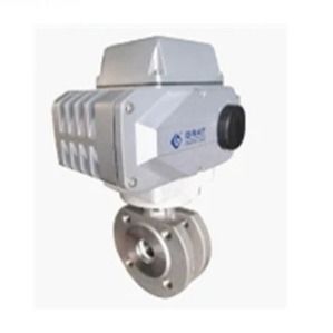 Válvula de bola eléctrica de control de flujo pequeño de acero inoxidable de temperatura normal