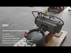 Válvula neumática de mariposa (a prueba de explosión)