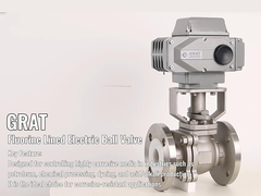 Conexión de brida de válvula de bola eléctrica revestida con flúor resistente a la corrosión