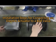 Válvula de control eléctrico de bola de asiento de conexión de brida de acero inoxidable