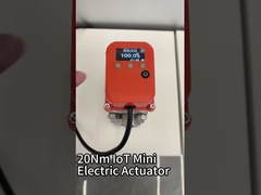 Actuador eléctrico IOT de tamaño miniatura de 20NM para válvula de bola tipo rosca de acero inoxidable