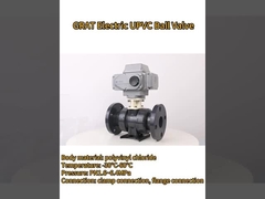 Válvulas de UPVC para soluciones ácidas y alcalinas. Resistentes a la corrosión y duraderas.