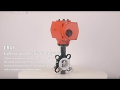 Exid II Bt4 válvula de mariposa eléctrica accionada a prueba de explosión IP68 Baja presión