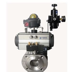 Válvula de bola neumática fija de acero inoxidable DN15 - DN50