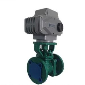 Conexión de brida de válvula de bolas eléctricas de fluoruro motorizado de acero inoxidable